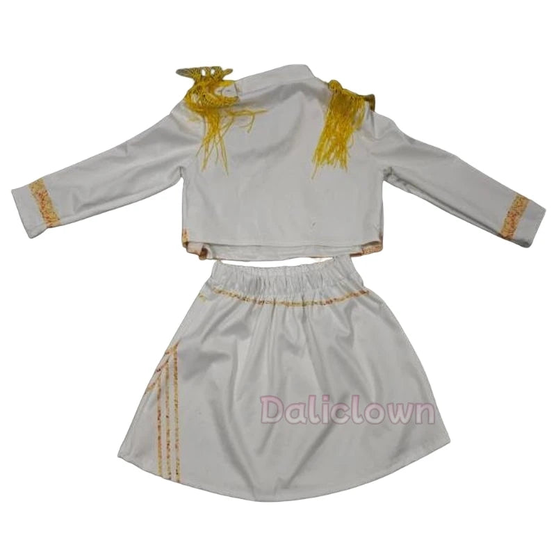 White Black Golden Huntrix Demon Hunters KPop Mira Zoey Rumi Cosplay Costume Kids Birthday Party Dress Girls Halloween Costume