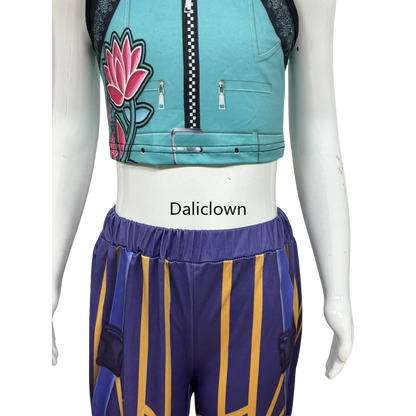 White Black Golden Huntrix Demon Hunters KPop Mira Zoey Rumi Cosplay Costume Kids Birthday Party Dress Girls Halloween Costume