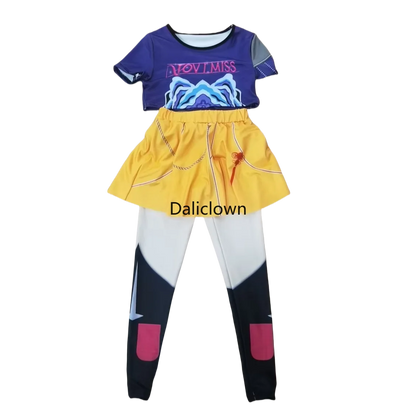 White Black Golden Huntrix Demon Hunters KPop Mira Zoey Rumi Cosplay Costume Kids Birthday Party Dress Girls Halloween Costume