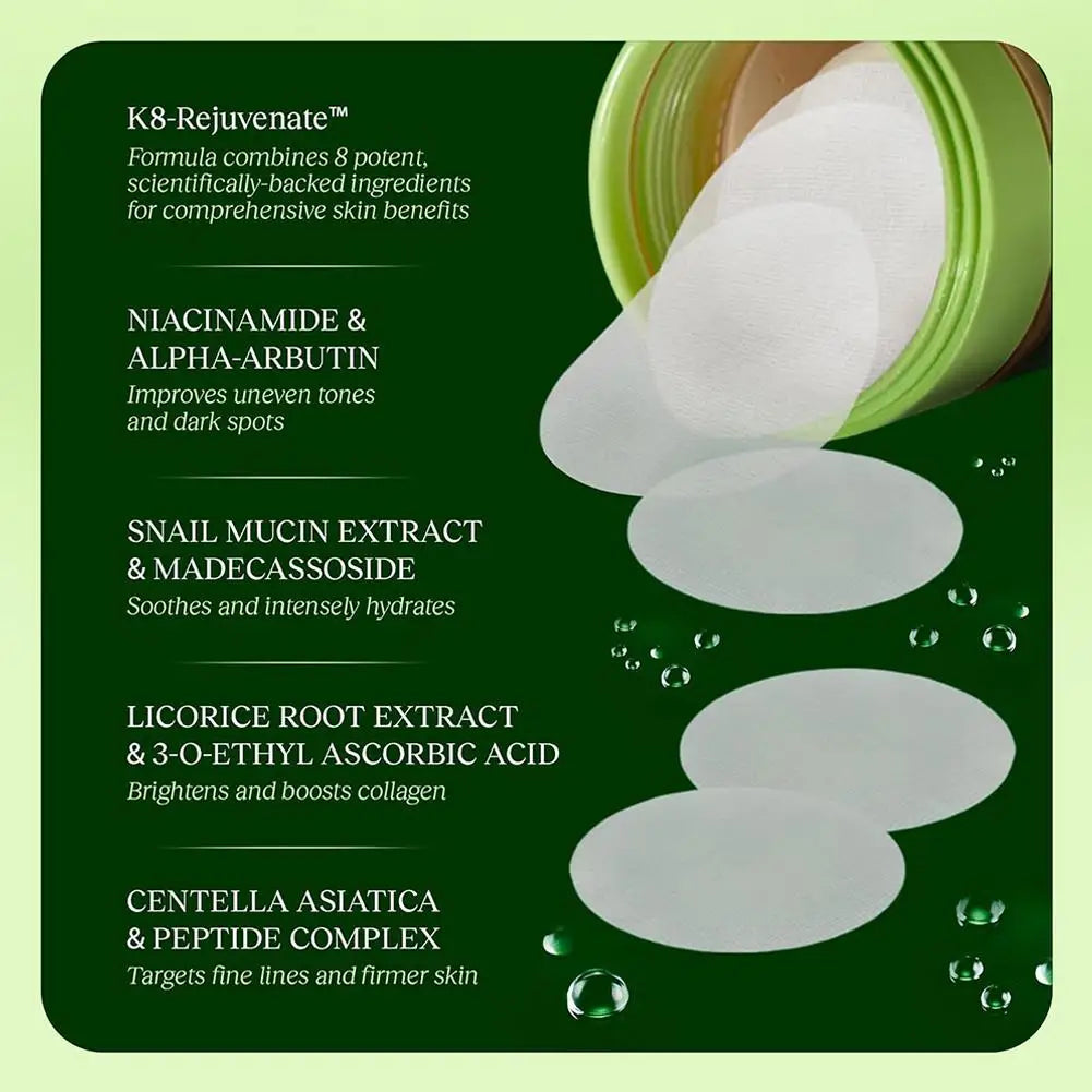 Anti Aging Korean Toner Pads  – 100pcs Hydrating & Nourishing