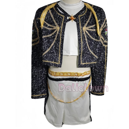 White Black Golden Huntrix Demon Hunters KPop Mira Zoey Rumi Cosplay Costume Kids Birthday Party Dress Girls Halloween Costume